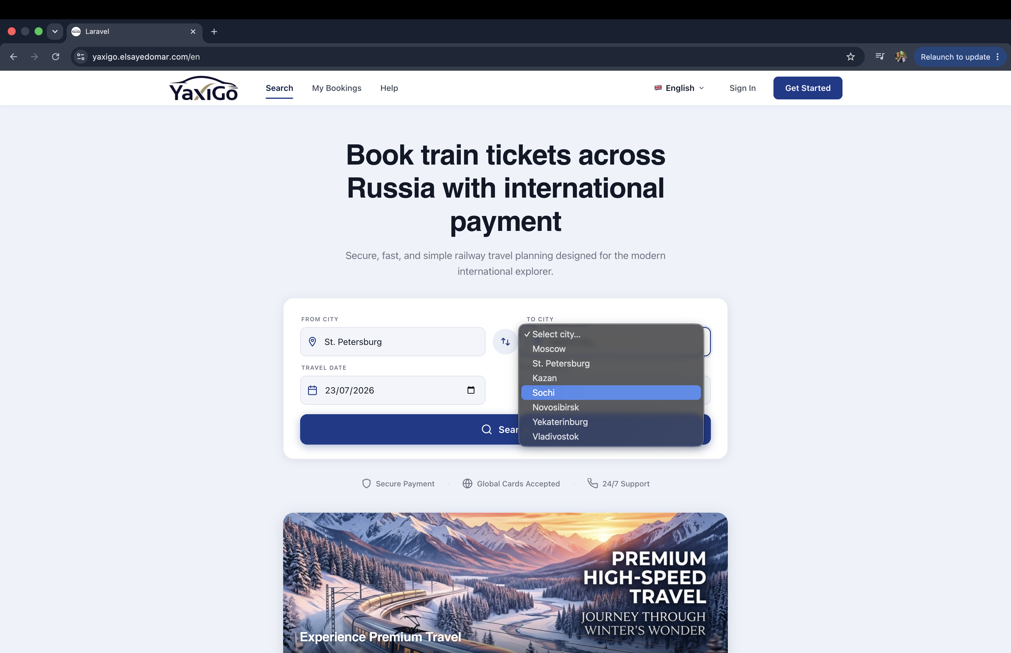 YaxiGo – International Travel Booking Platform